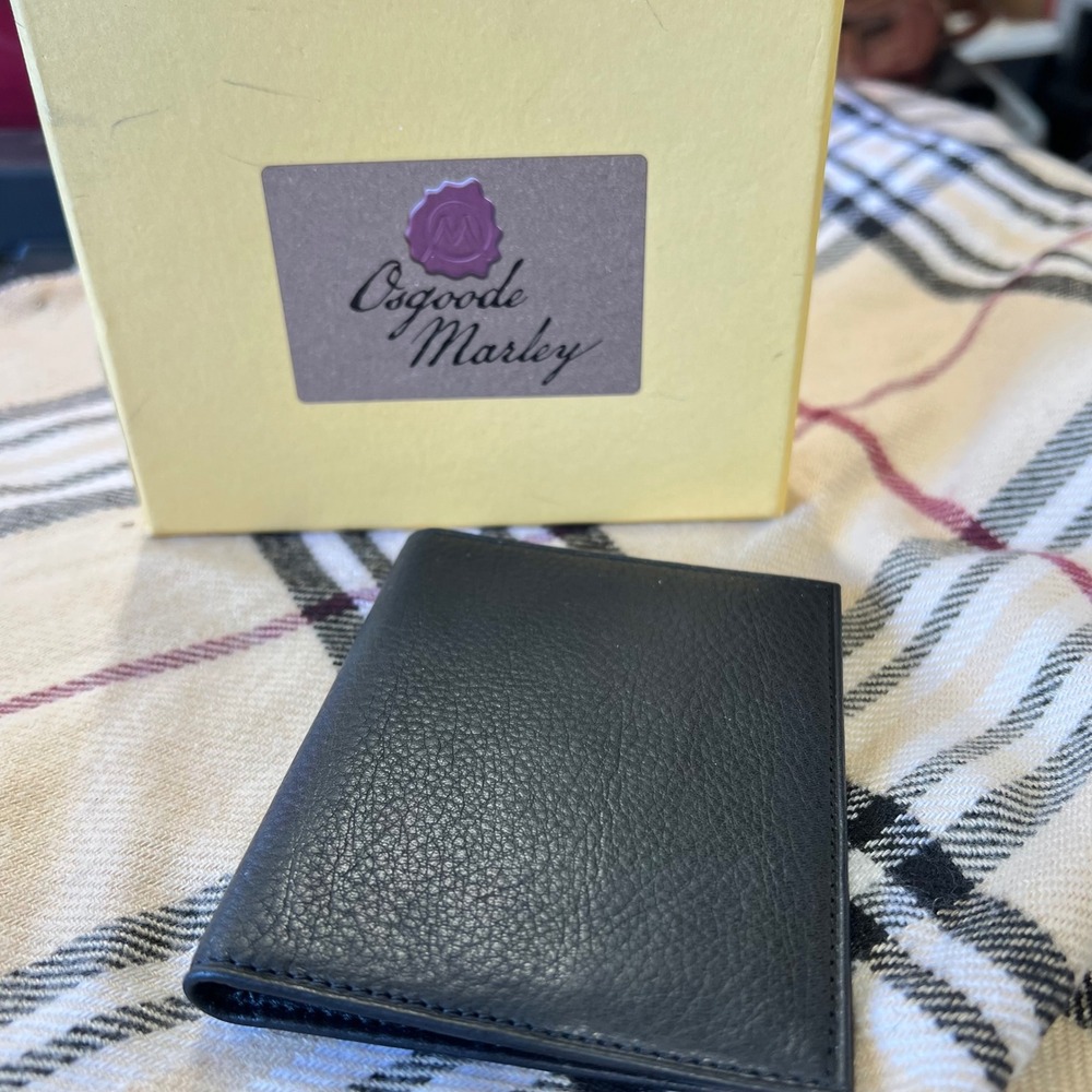 Osgood Marley‎ 1532 Espresso ID Passcase Wallet RFID Blocking Leather